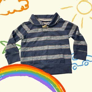Genuine Kids by Oshkosh Infant Boys Pullover Stripe Blue Gray Size 3T GUC